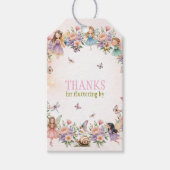 Whimsischer Feengarten zum 1. Geburtstag Geschenkanhänger (Vorderseite)