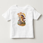 Whimsischer Fisch in Cowboy Hat wirbelt einen Mixe Kleinkind T-shirt (Vorderseite)