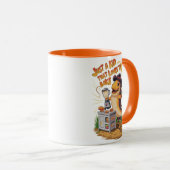 Whimsischer Fisch in Cowboy Hat wirbelt einen Mixe Tasse (VorderseiteRechts)