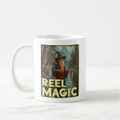 Whimsischer Fischereiassistent Kaffeetasse (Links)