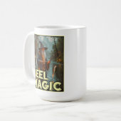 Whimsischer Fischereiassistent Kaffeetasse (Vorderseite Links)