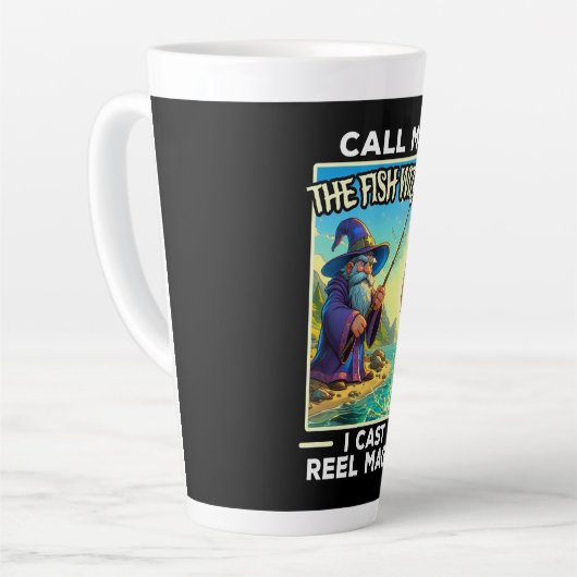 Whimsischer Fischereiassistent Milchtasse (Linke Ecke)