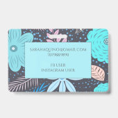 Whimsischer Floral Doula oder Midfrau Ausweis (Rückseite)