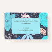 Whimsischer Floral Doula oder Midfrau Ausweis (Rückseite)