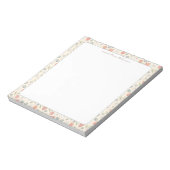 Whimsischer, florale personalisierter Notizblock f (Rotiert)