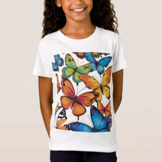 Whimsischer Flug: Ein lebendiges Schmetterlingswun T-Shirt