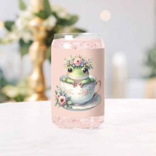 Whimsischer Frosch im Blumenkohl Dosenglas (Insitu (Hochzeit))