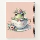Whimsischer Frosch im Blumenkohl Notizblock (Rückseite)