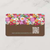Whimsischer Frühling Blumen Garden Business Cards Visitenkarte (Rückseite)