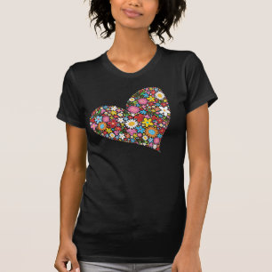 Whimsischer Frühling Blumen Valentine Niedliches H T-Shirt
