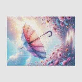 Whimsischer Frühling Umbrella Decoupage Papier