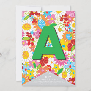 Whimsischer Frühlingsblumen Garden DIY Jagdbanner