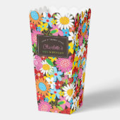 Whimsischer Frühlingsblumen Garten Geburtstagspart Geschenkschachtel (Vorderseite)