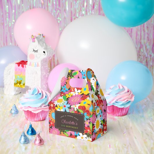 Whimsischer Frühlingsblumen Garten Geburtstagspart Geschenkschachtel (Party)