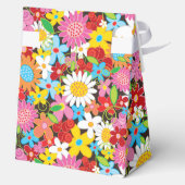 Whimsischer Frühlingsblumen Garten Geburtstagspart Geschenkschachtel (Rückseite)