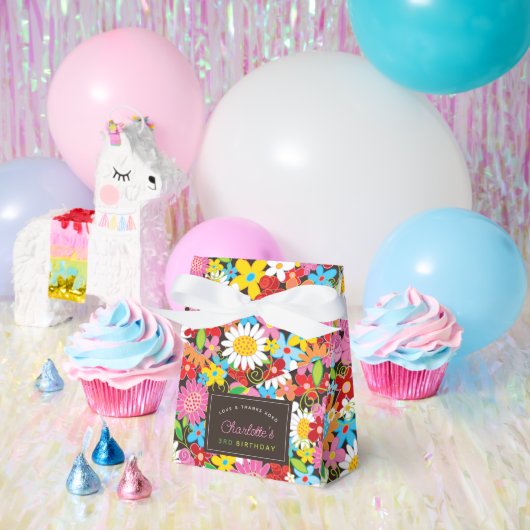 Whimsischer Frühlingsblumen Garten Geburtstagspart Geschenkschachtel (Party)