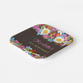 Whimsischer Frühlingsblumen Garten Geburtstagspart Pappteller (Gewinkelt)