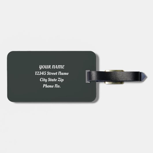 Whimsischer Frühlingshof Party Gepäckanhänger (Rückseite horizontal)