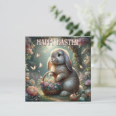 Whimsischer Frühlingswald Floral Ostersonne Feiertagskarte (Stehend Vorderseite)