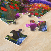 Whimsischer Garten gefüllt mit Blume Puzzle (Seite)