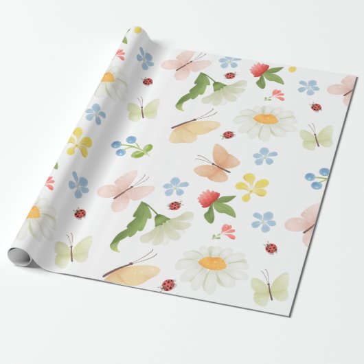 Whimsischer Garten Geschenkpapier (Ungerollt)