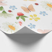 Whimsischer Garten Geschenkpapier (Ecke)