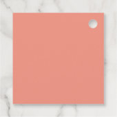 Whimsischer Garten Gnome Brautparty Geschenkanhänger (Rückseite)