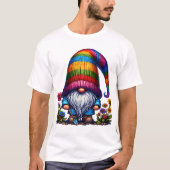 Whimsischer Garten mit Blume T-Shirt (Vorderseite)