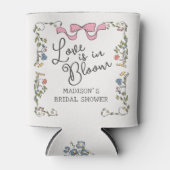 Whimsischer Garten Party Doodle Floral Brautparty Dosenkühler (Vorderseite)