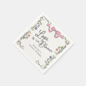 Whimsischer Garten Party Floral Doodle Brautparty Serviette (Ecke)