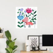 Whimsischer Garten Poster (Heimbüro)