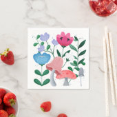 Whimsischer Garten Serviette (Beispiel)