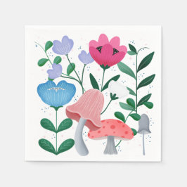 Whimsischer Garten Serviette