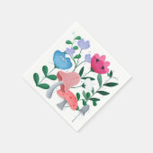 Whimsischer Garten Serviette (Ecke)