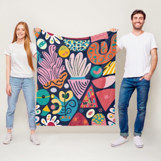 Whimsischer Garten Tanz Fleecedecke (Beispiel)