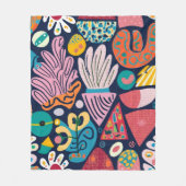 Whimsischer Garten Tanz Fleecedecke (Vorderseite)