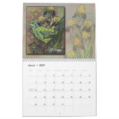 Whimsischer Gemusterter Vogelkalender Kalender (Mär 2027)