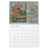 Whimsischer Gemusterter Vogelkalender Kalender (Jan 2027)