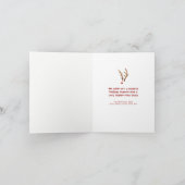 Whimsischer GLAEVE Weihnachtsfest Foto Feiertagskarte (Innenseite)