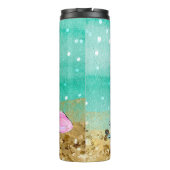 *~* Whimsischer Glitzer Meeresschildkröten Muschel Thermosbecher (Rückseite)