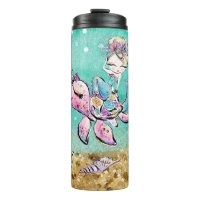 *~* Whimsischer Glitzer Meerjungfrau Meeresschildk