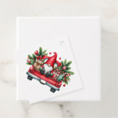 Whimsischer Gnome in Lkw mit Geschenken Geschenkanhänger (Beispiel)