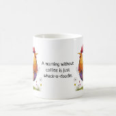 Whimsischer Hahn Kaffee Humor - Lustig Kaffeetasse (Mittel)