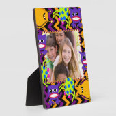 Whimsischer Halloween-Monster Foto Keepake Fotoplatte (Seite)