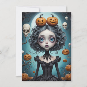 Whimsischer Halloween-Note-Karte Mitteilungskarte
