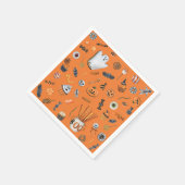 Whimsischer Halloween Pattern Kinderdusche Serviette (Ecke)