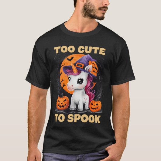 Whimsischer Halloween Unicorn T-Shirt (Vorderseite)