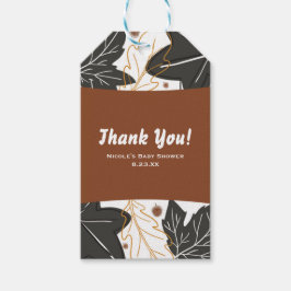 Whimsischer Herbst Herbstlaub & Acorns Gefallen Geschenkanhänger