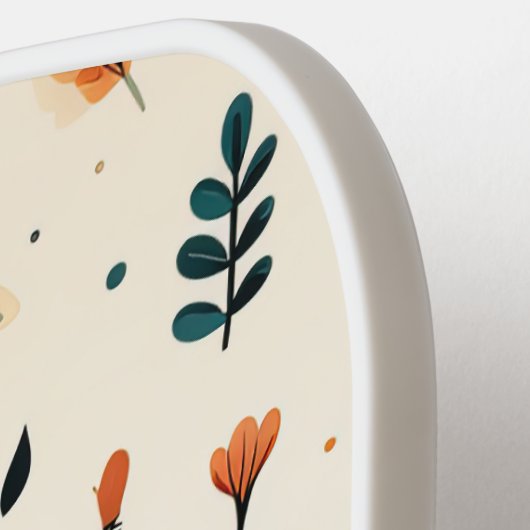 Whimsischer Herbst-Schmetterlingsgarten Pickleball Schläger (Linke Seite)