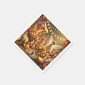 Whimsischer Herbstkürbismarkt Enttäuschung Serviette (Ecke)